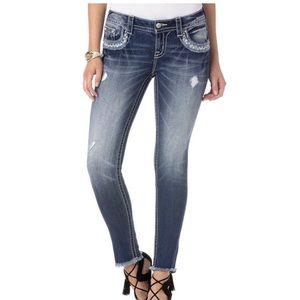 Miss Me skinny ankle sz 26 jeans with 26 in inseam